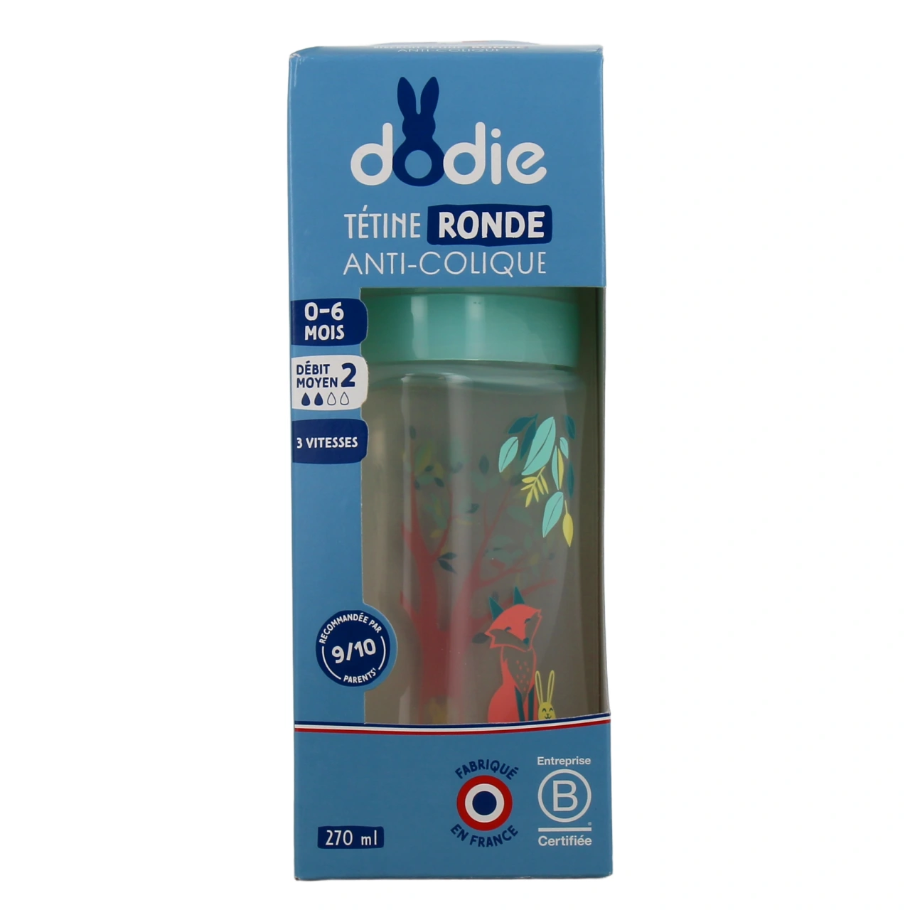 Dodie Biberon Anti-Colique Tétine Ronde - Vue 2