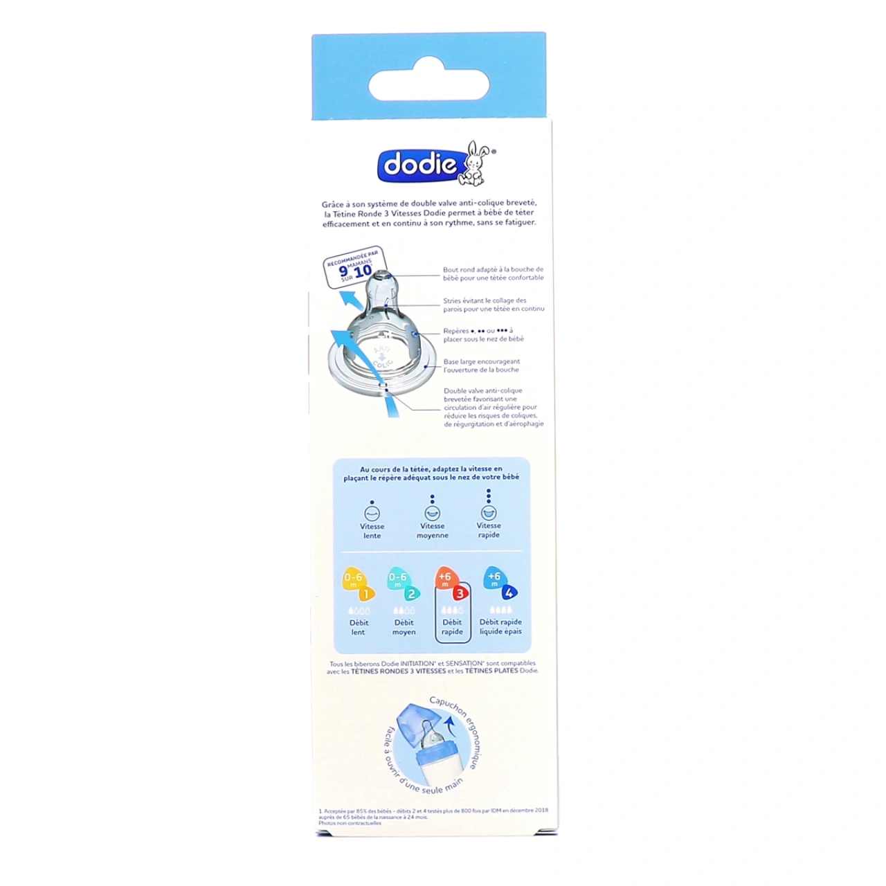 Dodie Biberon Anti-Colique Tétine Ronde - Vue 5