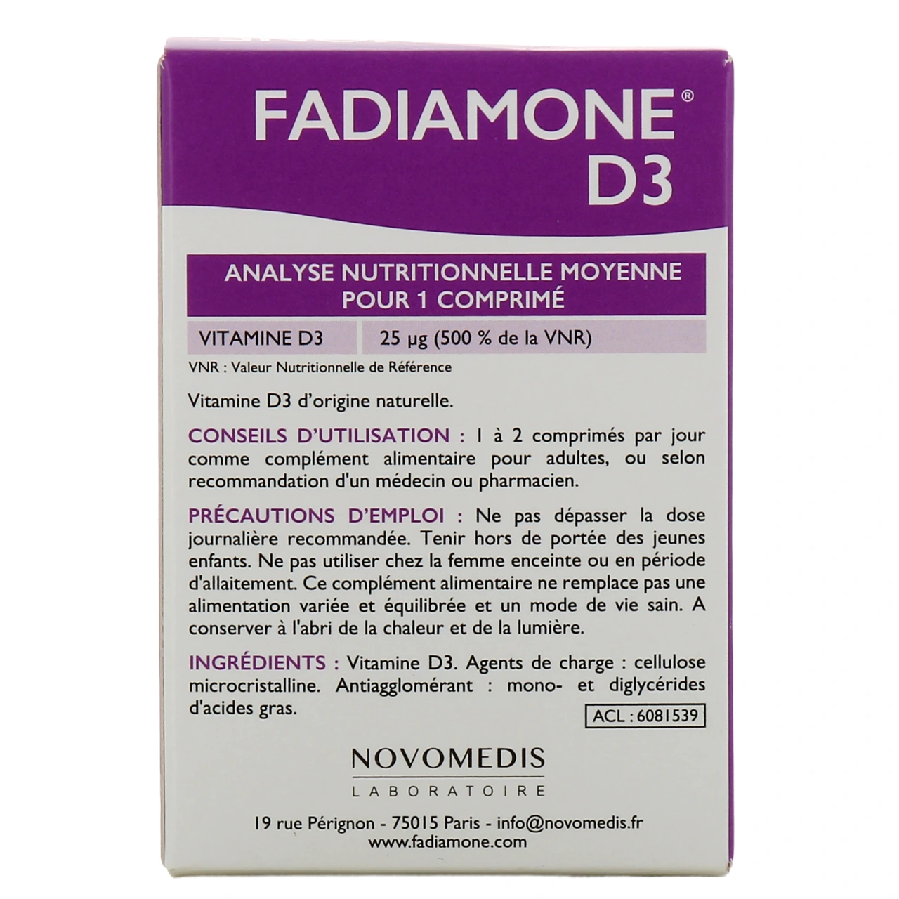 Fadiamone D3 - Vue 3