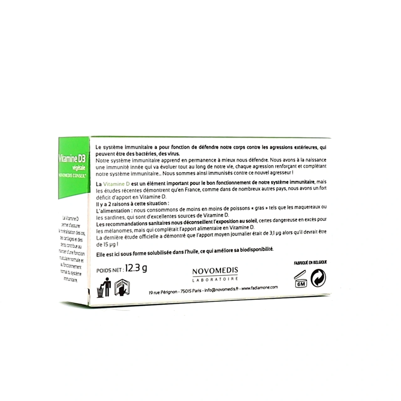 Vitamine D3 Végétale Novomedis - Vue 2