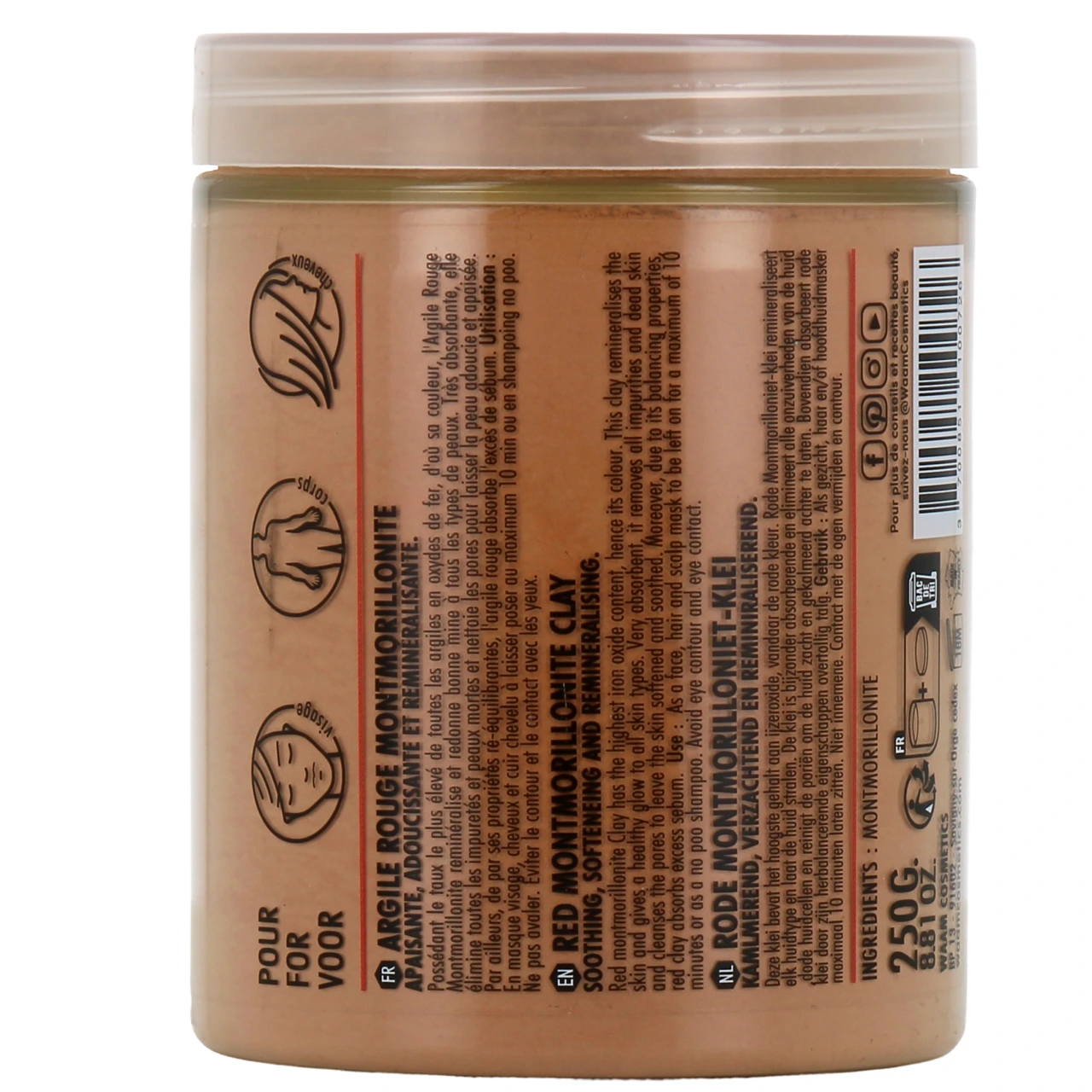 Waam Argile Rouge Montmorillonite - Vue 3