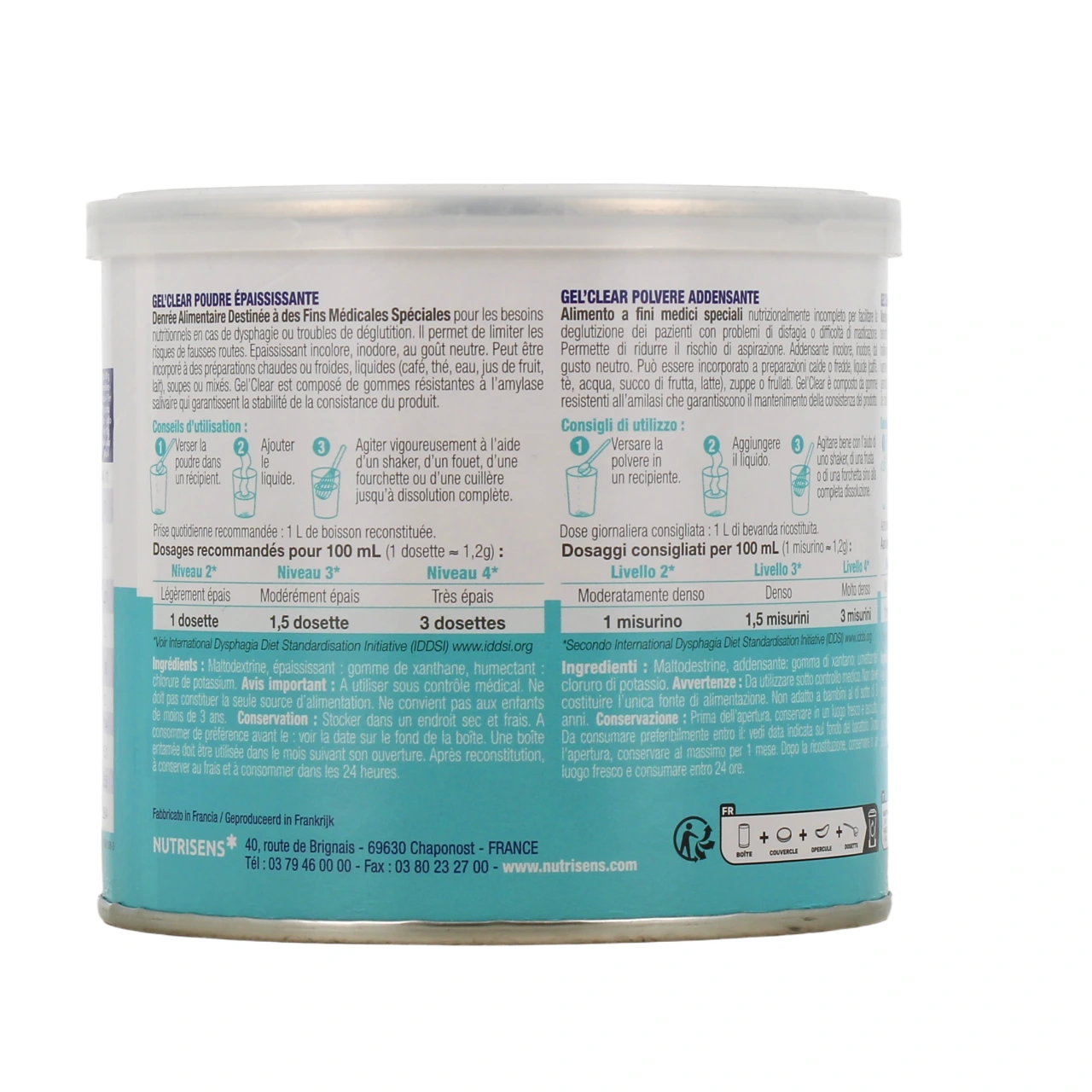 Nutrisens Gel'Clear épaississant neutre - Vue 3