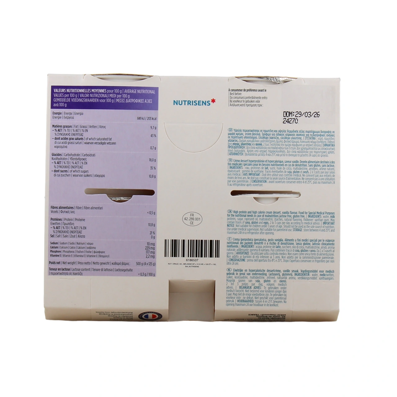 Nutrisens Cremeline HP HC sans lactose - Vue 10