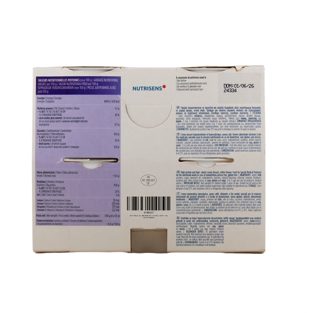 Nutrisens Cremeline HP HC sans lactose - Vue 4