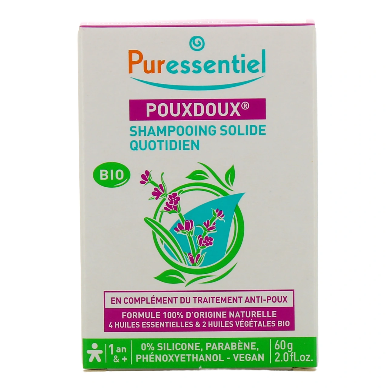 Puressentiel Pouxdoux Shampooing Solide Quotidien - Vue 2