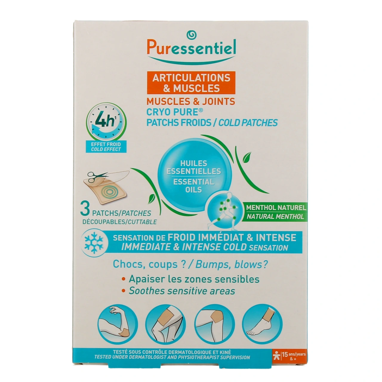 Puressentiel Articulations et Muscles Cryo Pure Patchs Froids - Vue 2