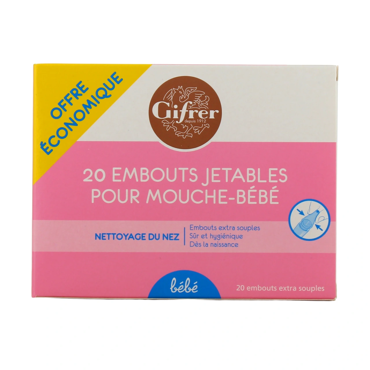 Gifrer Embouts jetables pour mouche bébé Physiologica - Vue 4