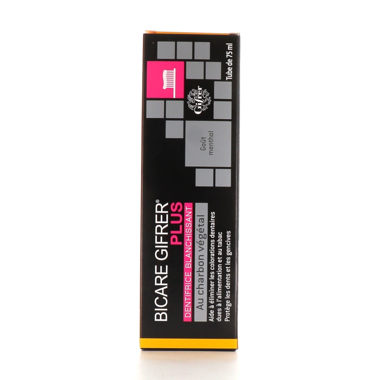 Bicare Plus Dentifrice Blanchissant au Charbon Végétal - Gifrer