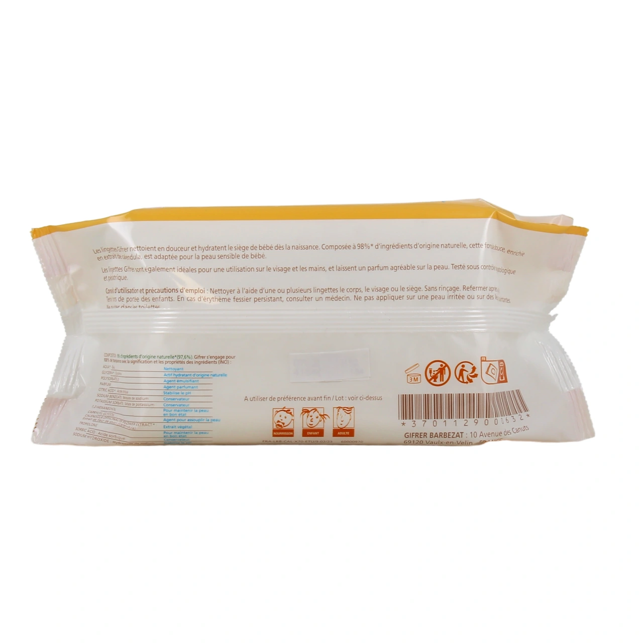 Gifrer Lingettes Nettoyantes Calendula - Vue 3