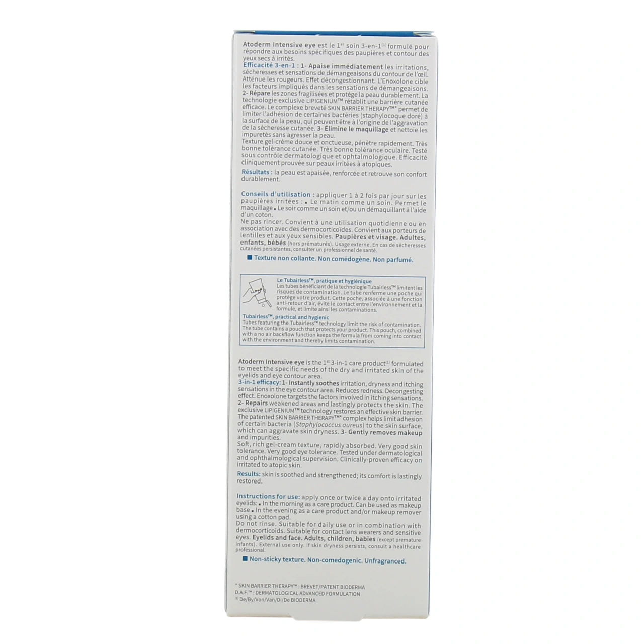 Bioderma Atoderm Intensive Eye Soin anti-irritations 3en1 - Vue 3