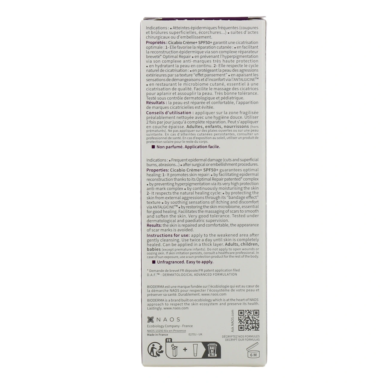 Bioderma Cicabio Crème+ SPF50+ - Vue 3