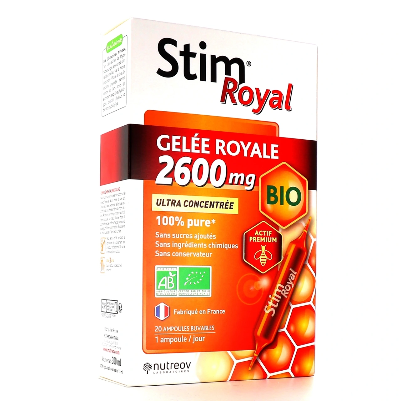 Stim Royal Gelée Royale Ultra Concentrée Bio - Nutreov Physcience