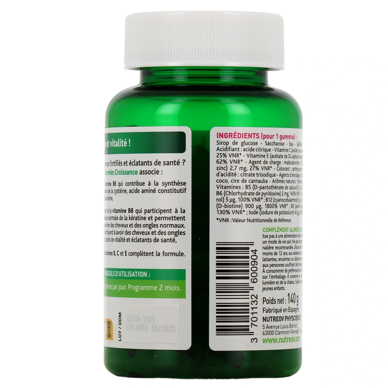 Capileov Gummies Croissance Cheveux & Ongles - Vue 3