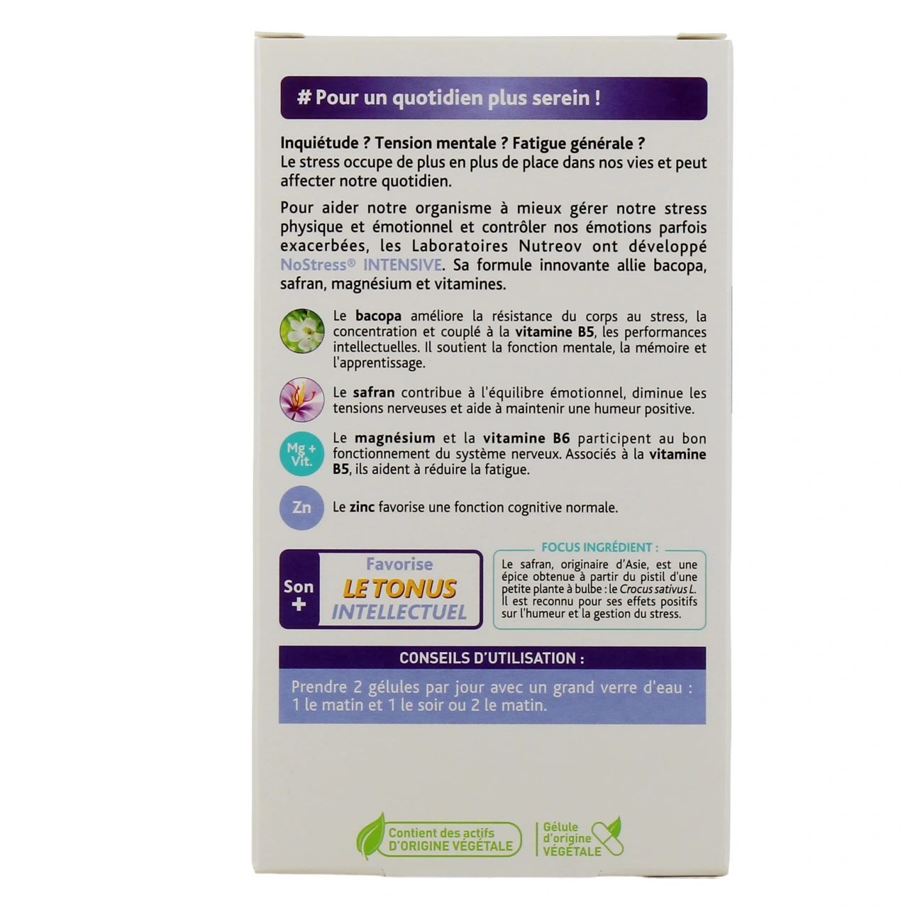 Nutreov No Stress Intensive - Vue 3