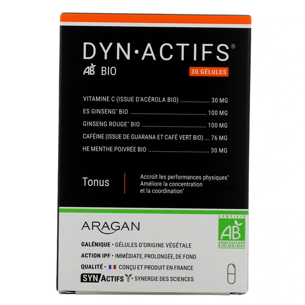 Synactifs Dyngreen Tonus 30 gélules Bio - Vue 2
