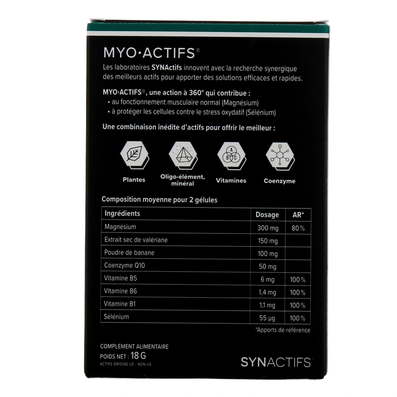 Synactifs Myo Actifs Décontraction Musculaire - Vue 3