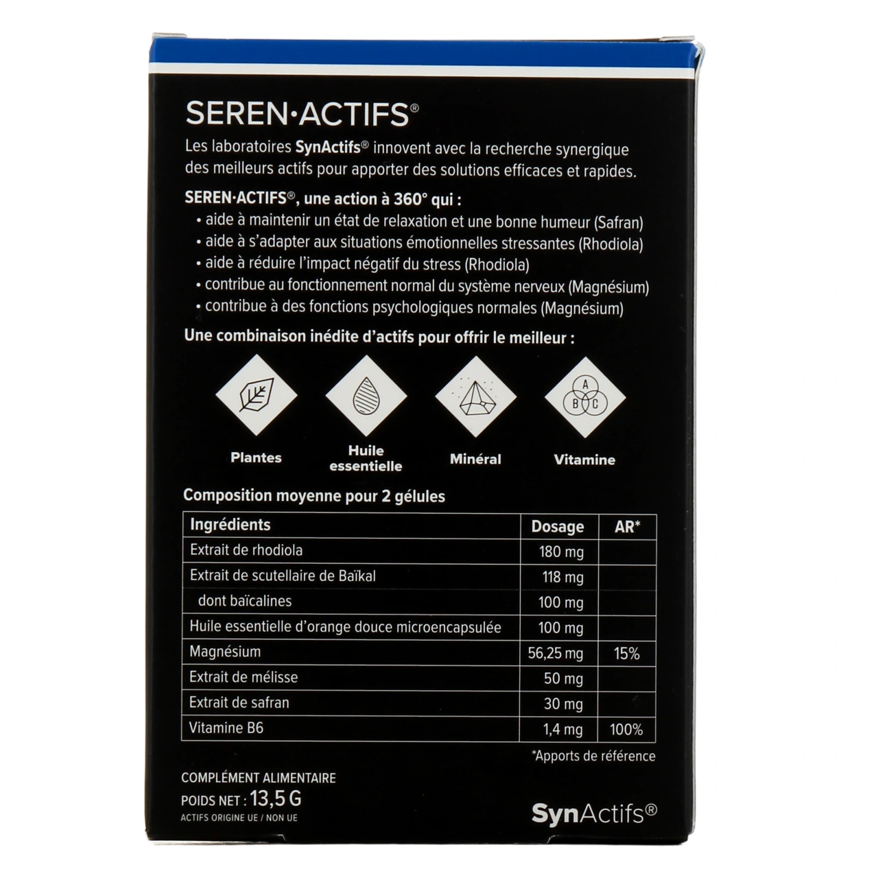 Synactifs Seren Actifs Stress & Humeur - Vue 3