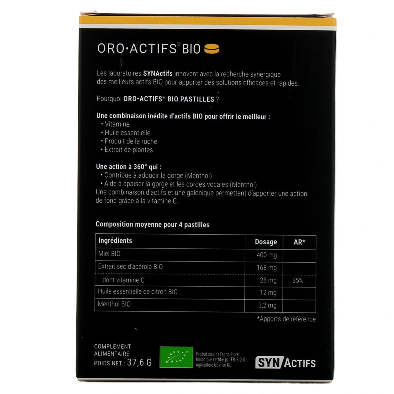 Synactifs Oro Actifs Gorge - Vue 3