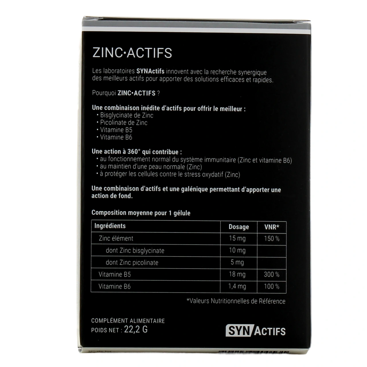 Synactifs Zinc Actifs - Vue 3