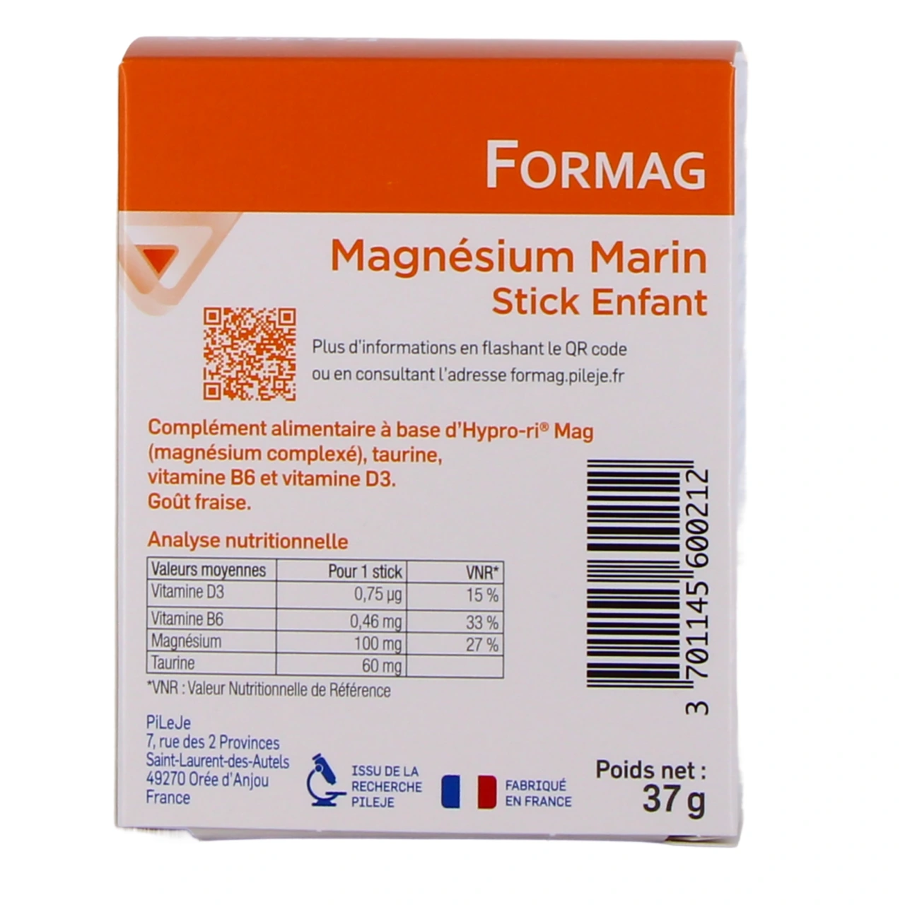 Pileje Formag stick enfant - Vue 3