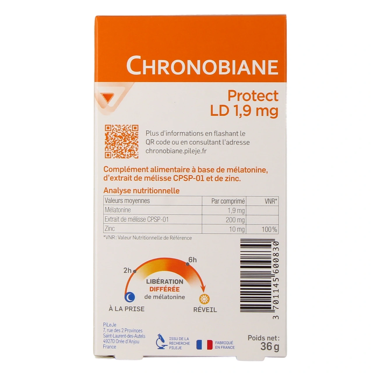 Pileje Chronobiane Protect LD 1,9mg - Vue 3
