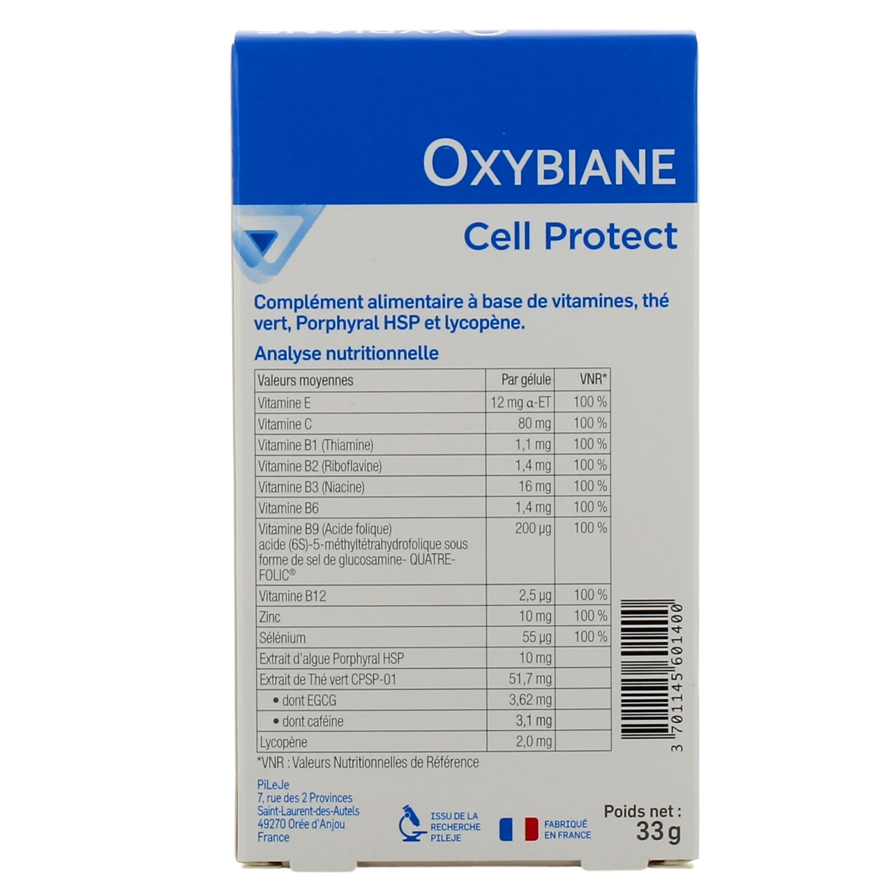 Pileje Oxybiane Cell Protect - Vue 3