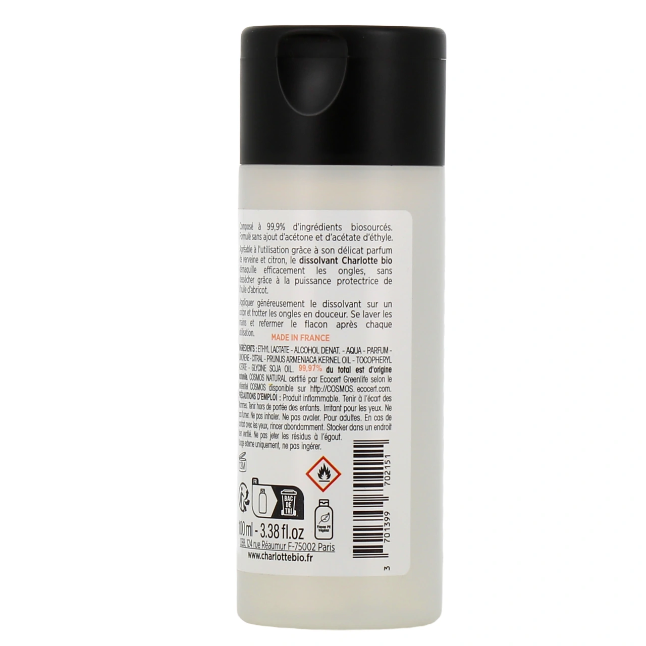 Charlotte Bio Dissolvant Doux - Vue 3