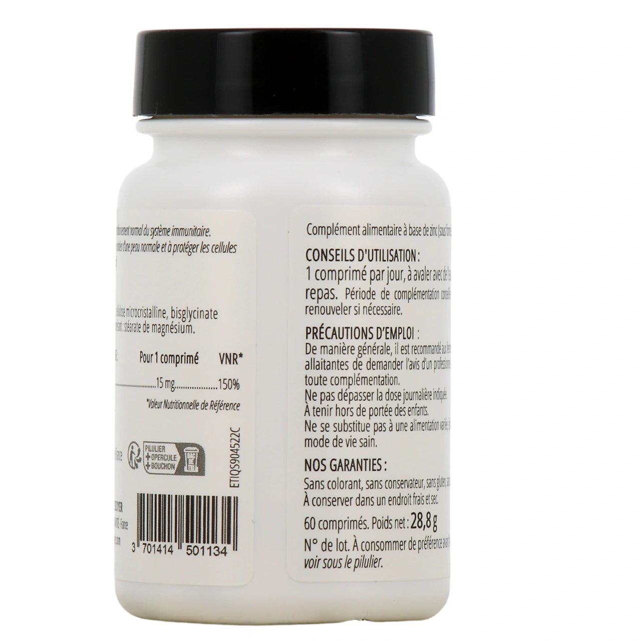 Lescuyer Zinc Bisglycinate - Vue 3