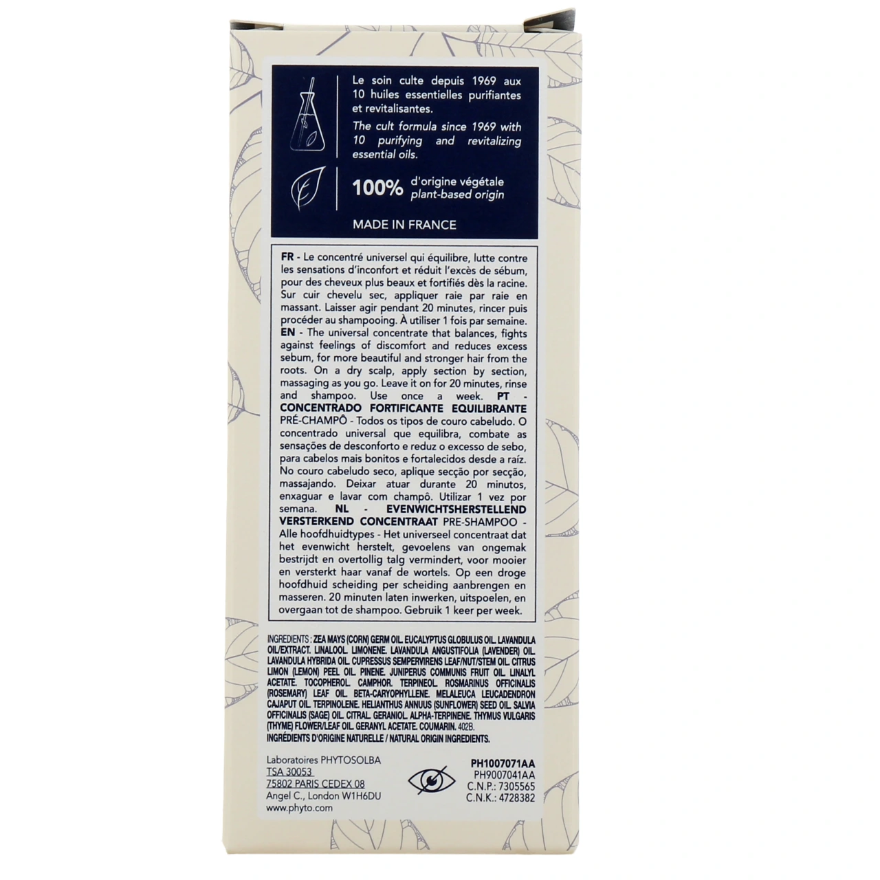Phyto Polleine Concentré Equilibrant Fortifiant Cuir Chevelu - Vue 3