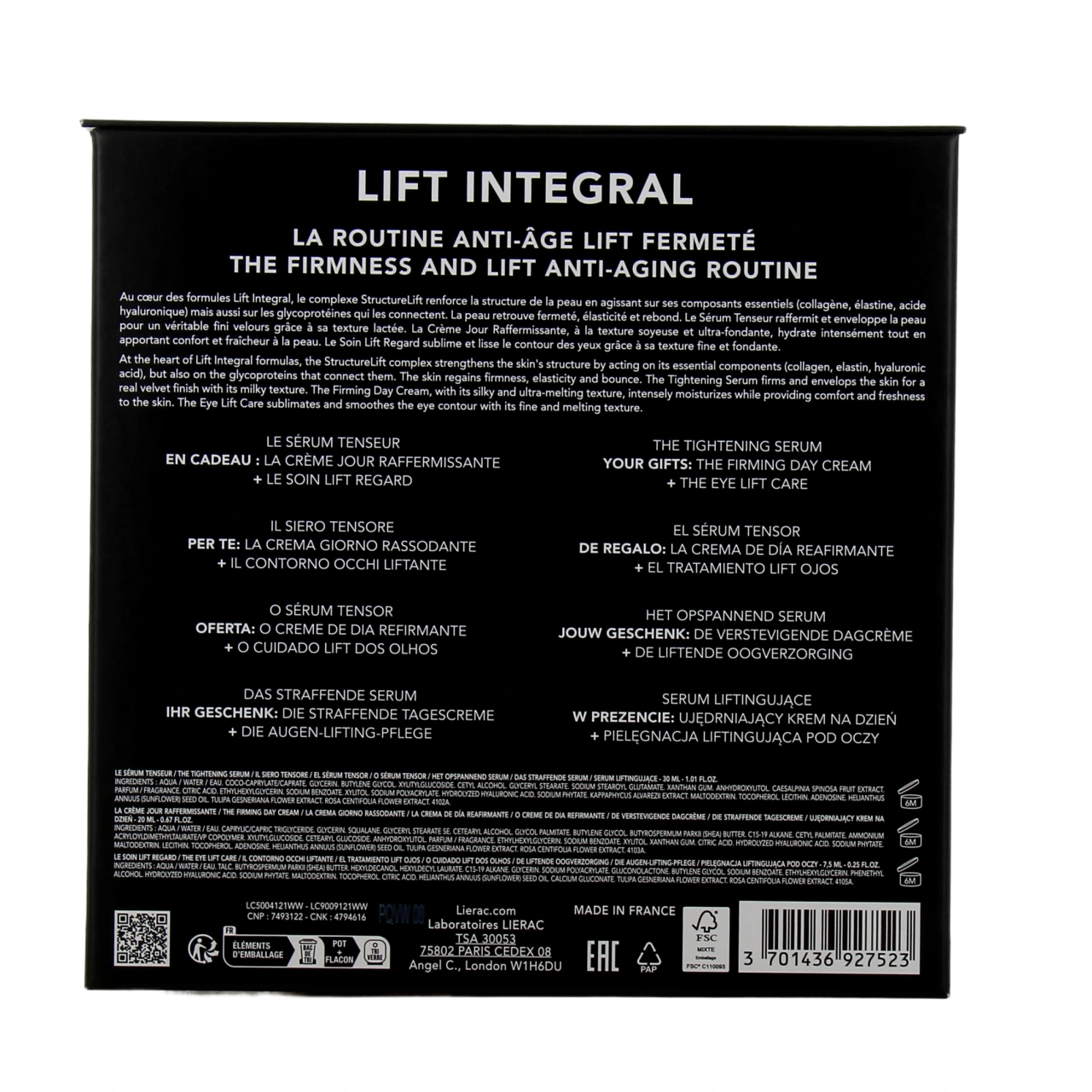 Lierac Lift Integral Coffret Anti-âge Crème de Jour + Sérum Tenseur + Soin Regard - Vue 3