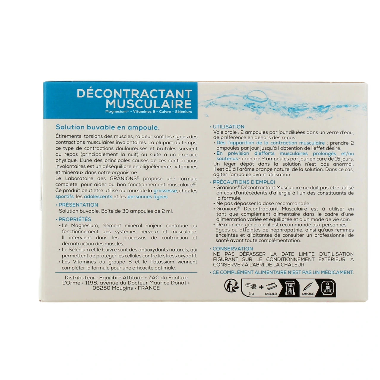 Granions décontractant musculaire - Vue 3