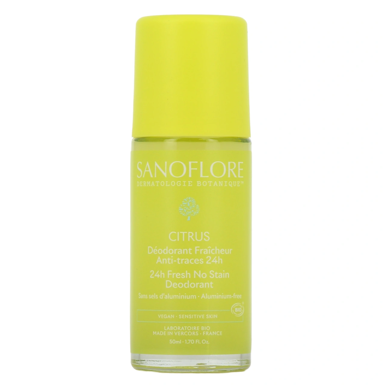 Sanoflore Déodorant Fraicheur Bio Anti-traces 24h Citrus - Vue 2