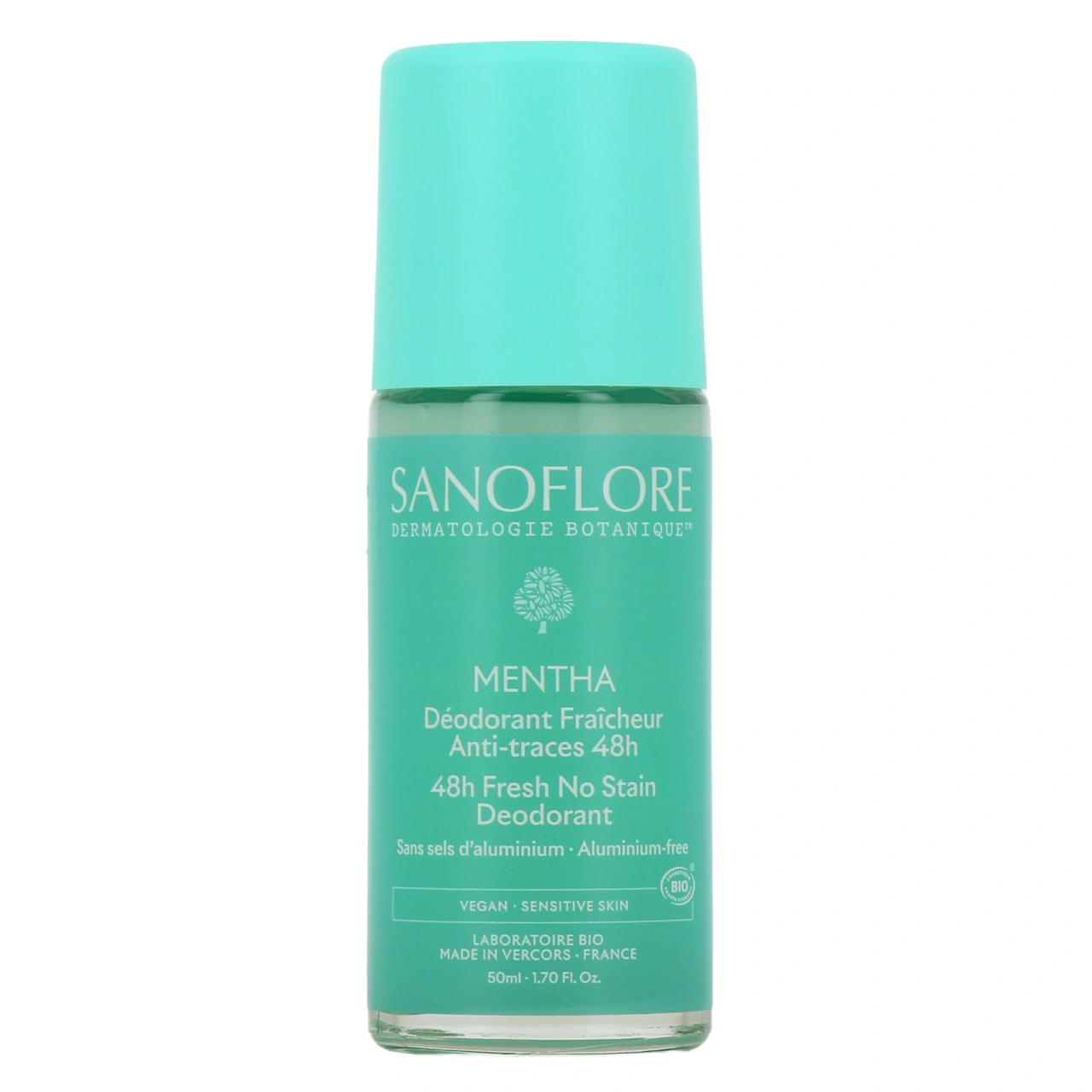 Sanoflore Déodorant Fraicheur Bio Anti-traces 48h Mentha - Vue 2