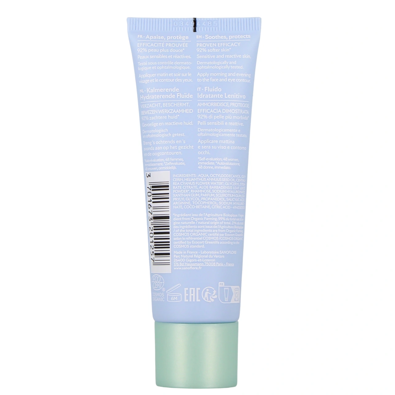Sanoflore Hydra Ciana Soin Hydratant Apaisant - Vue 6