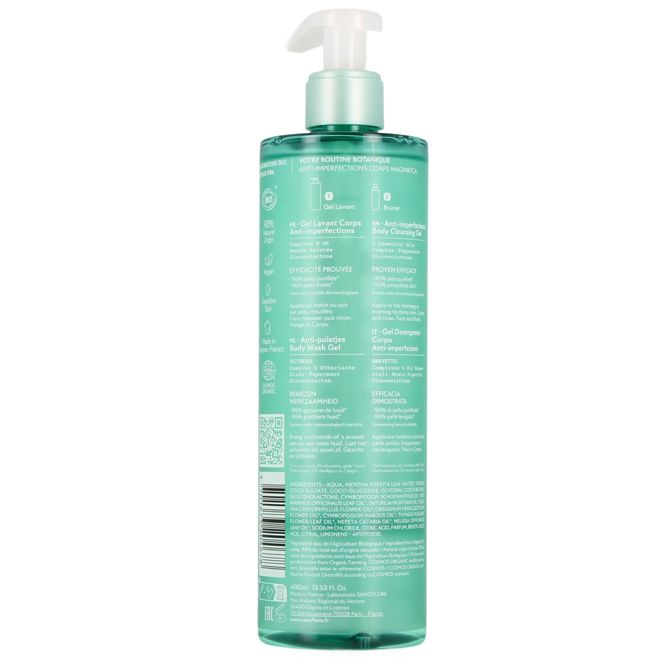 Sanoflore Magnifica Gel Lavant Corps Anti-Imperfections - Vue 3