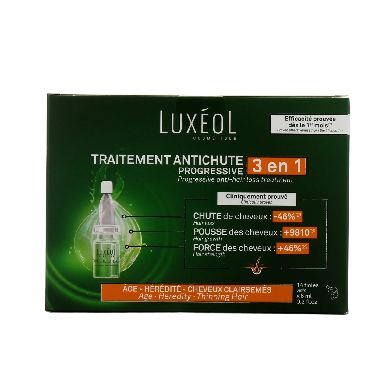 Luxéol Chute de Cheveux Progressive Protocole 3 en 1 - Vue 2