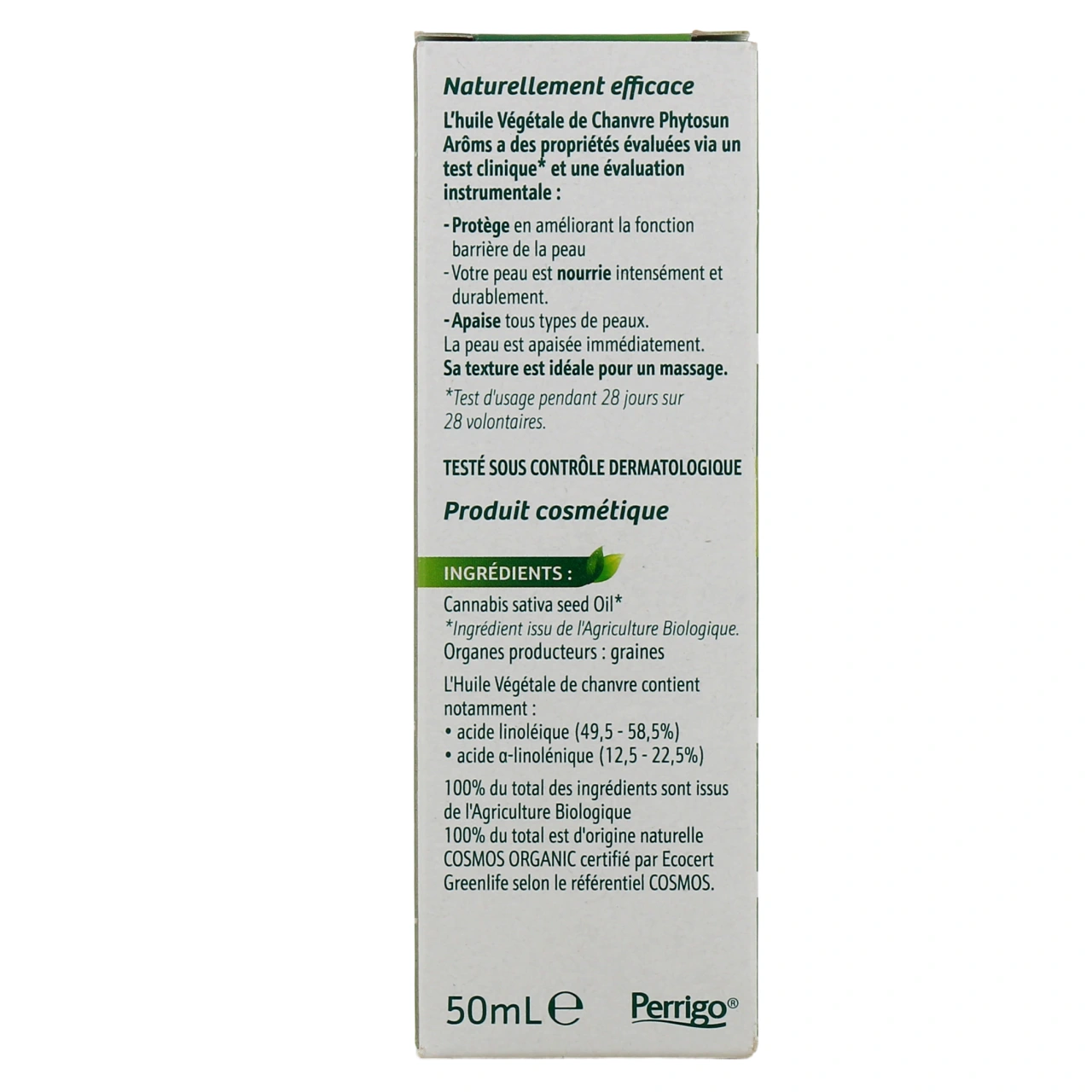 Phytosun Arôms Huile Végétale de Chanvre Bio - Vue 3