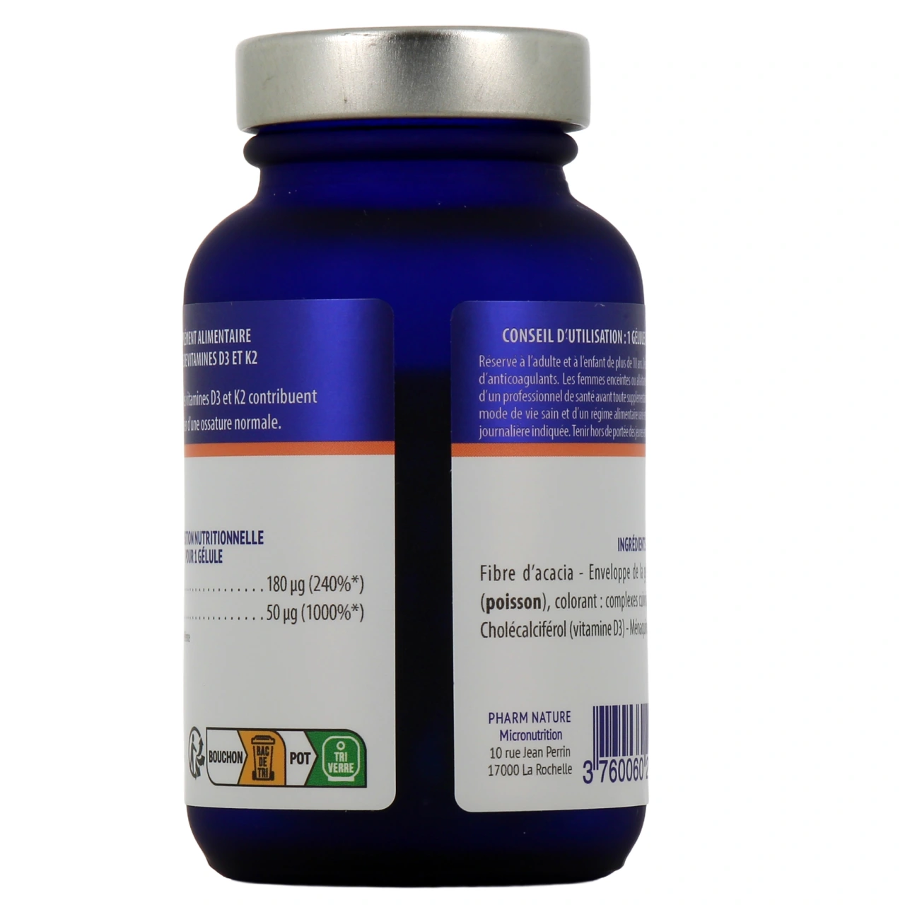 Kersiens Vitamines D3 + K2 - Vue 3