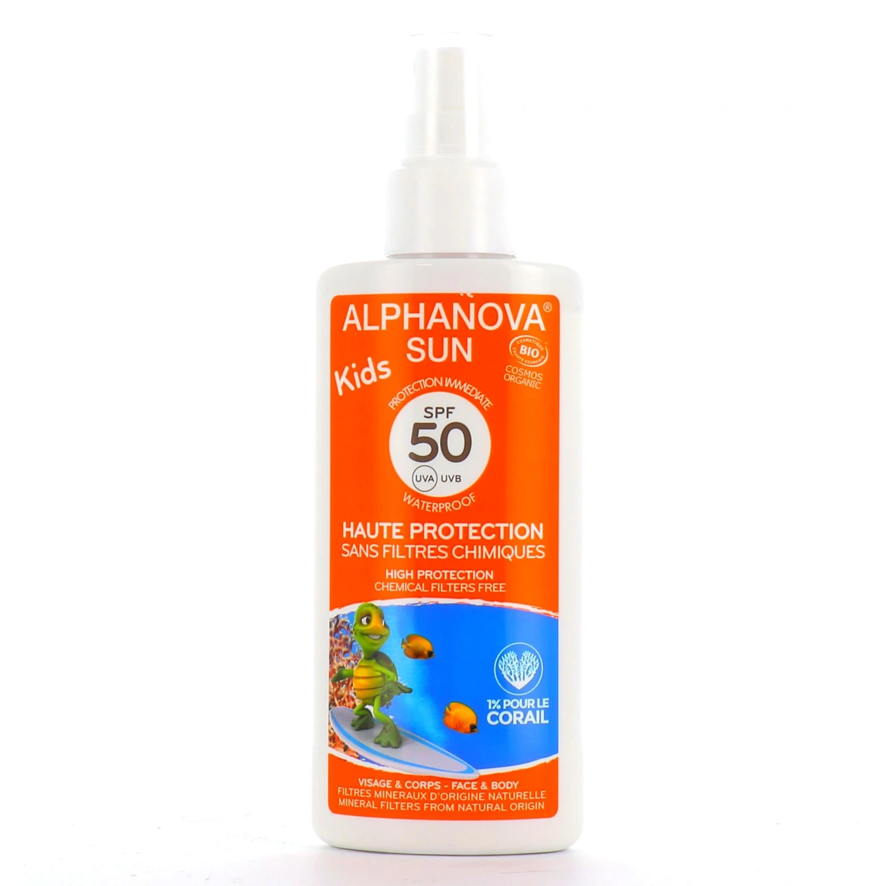 Alphanova Sun Kids Spray Solaire Bio Enfants SPF 50 - Vue 4