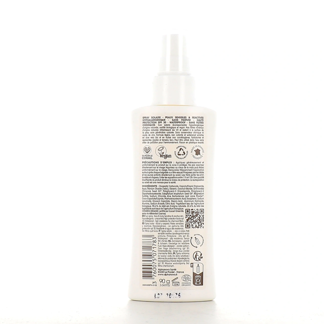 Alphanova Sun Spray Solaire Bio SPF30 - Vue 6