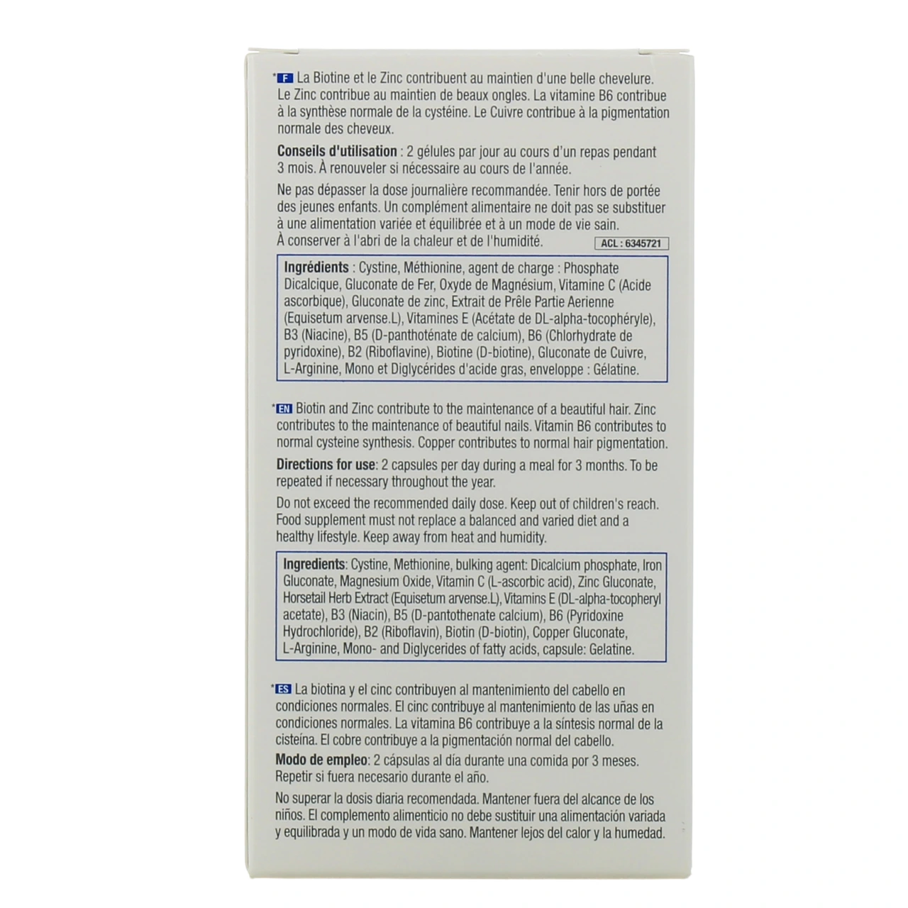 ACM Novophane Ongles et Cheveux - Vue 6