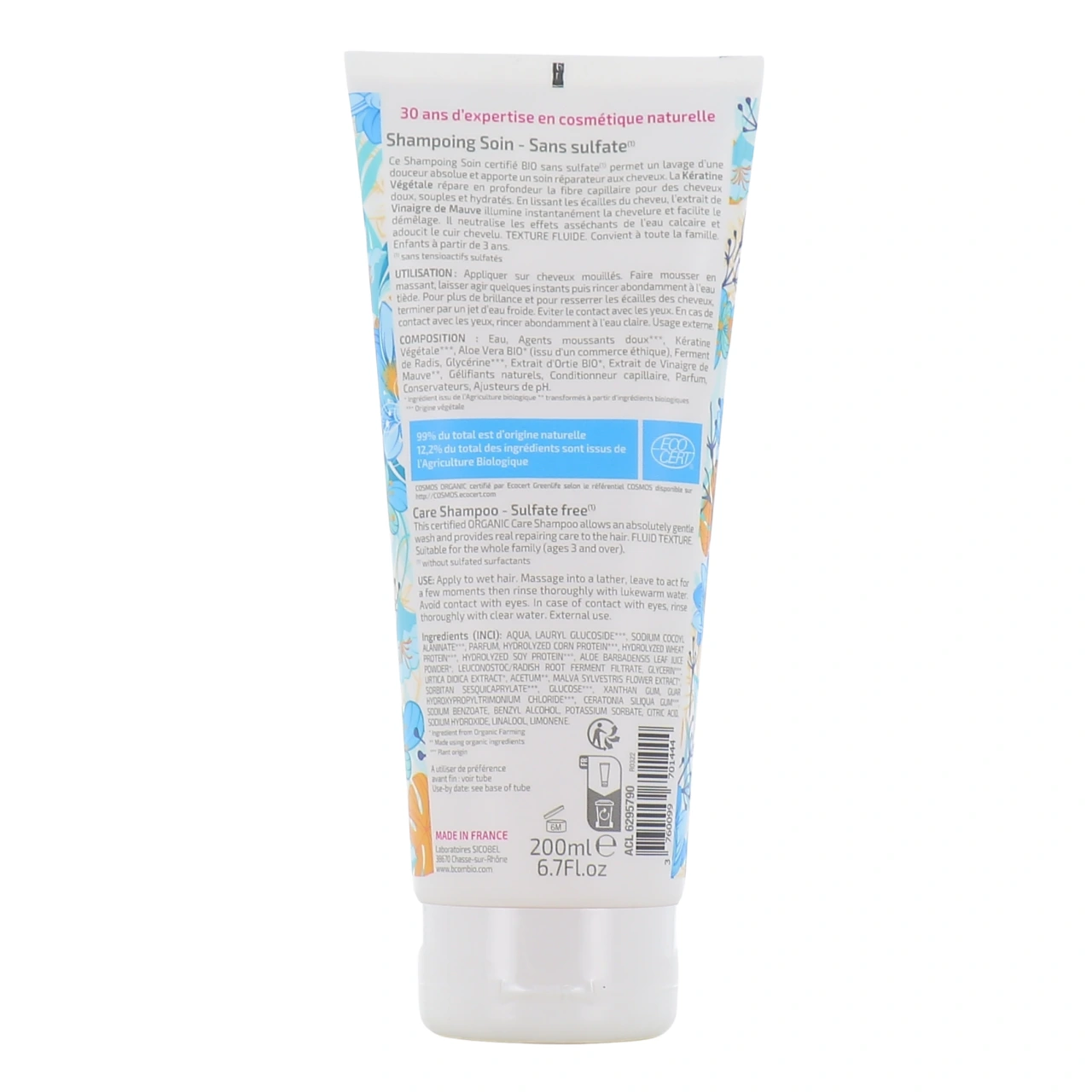 B com Bio Shampoing Soin Sans Sulfate - Vue 6