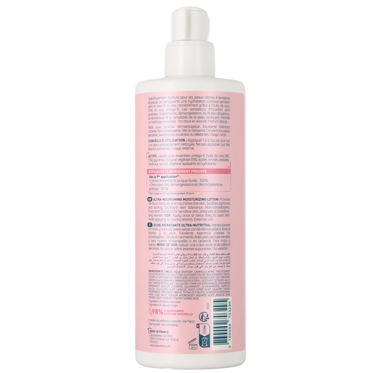 Placentor Lait Hydratant - Vue 3