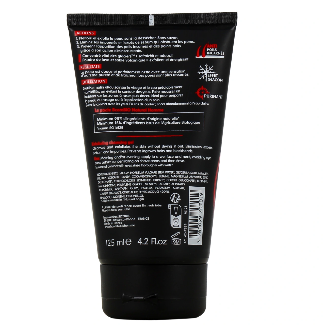 B Com Bio Homme Gel Nettoyant Désincrustant - Vue 3