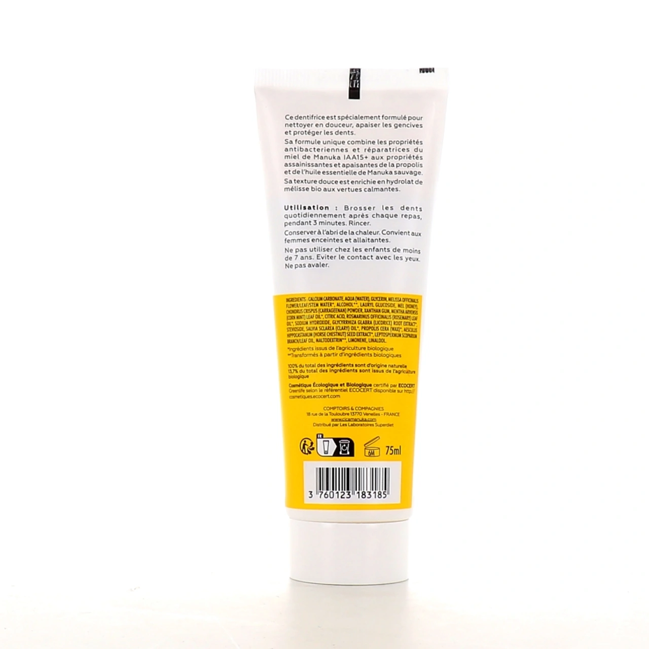 CicaManuka Dentifrice Gencives Sensibles Bio - Vue 2