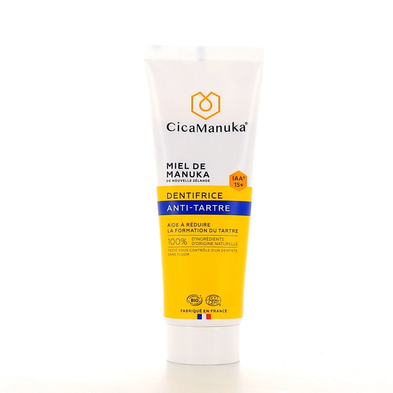CicaManuka Dentifrice Anti-Tartre Bio - CicaManuka