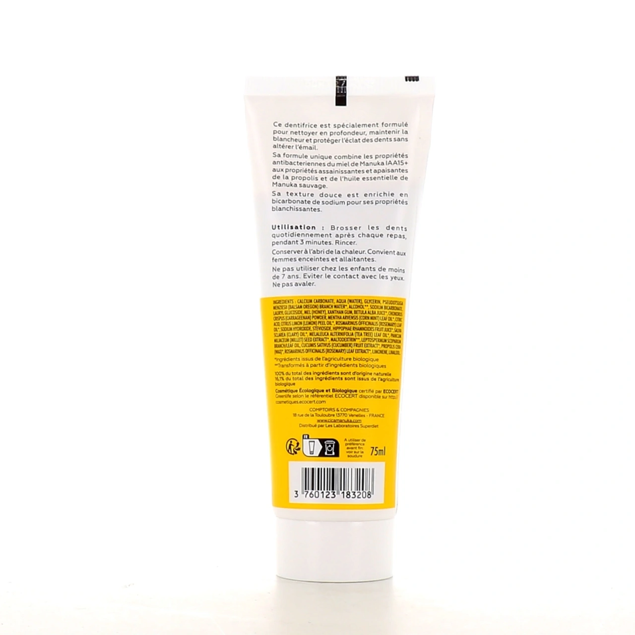 CicaManuka Dentifrice Blancheur Bio - Vue 2