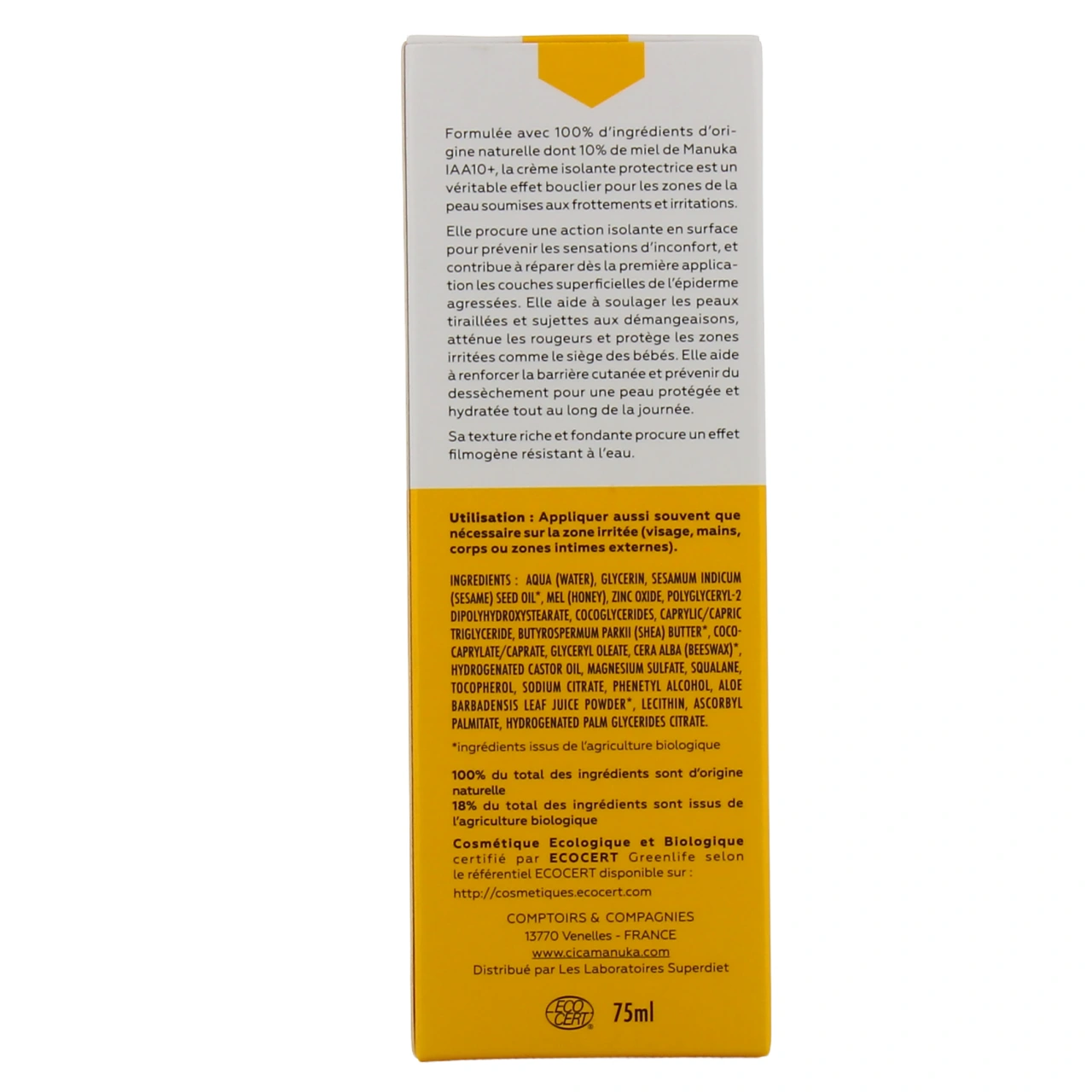 CicaManuka Crème Isolante Protectrice Bio - Vue 3
