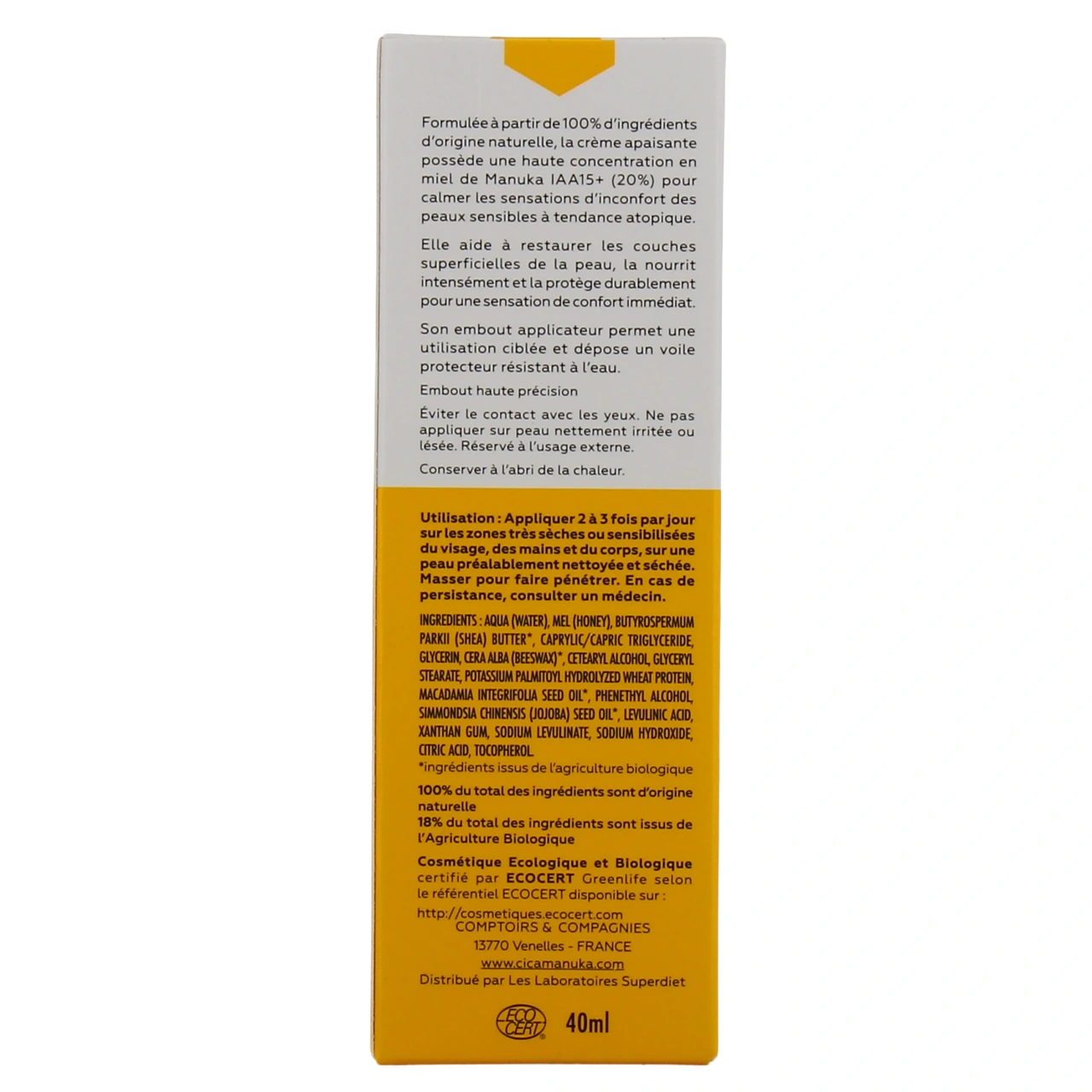CicaManuka Crème Apaisante Bio - Vue 3
