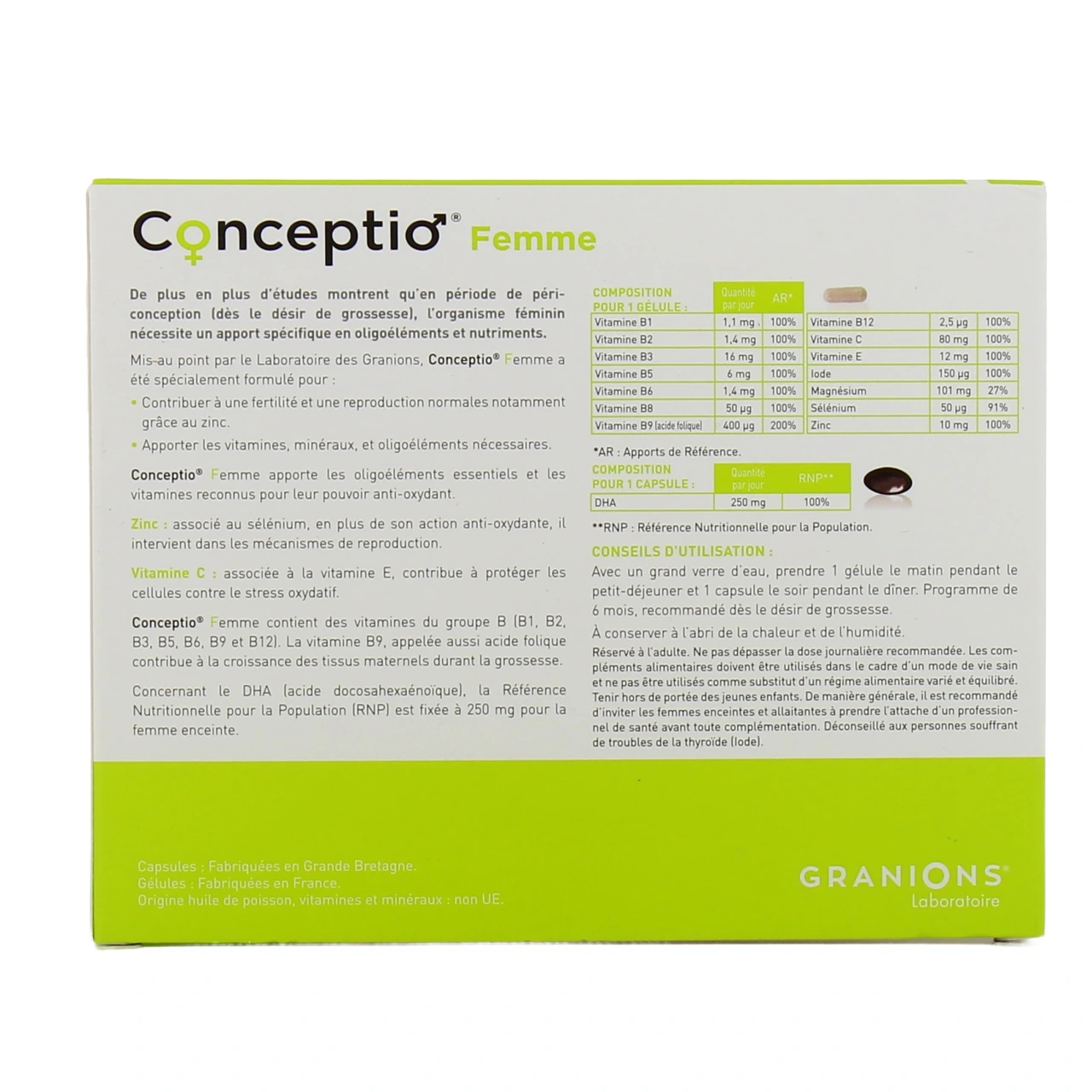 Granions Conceptio Femme - Vue 3